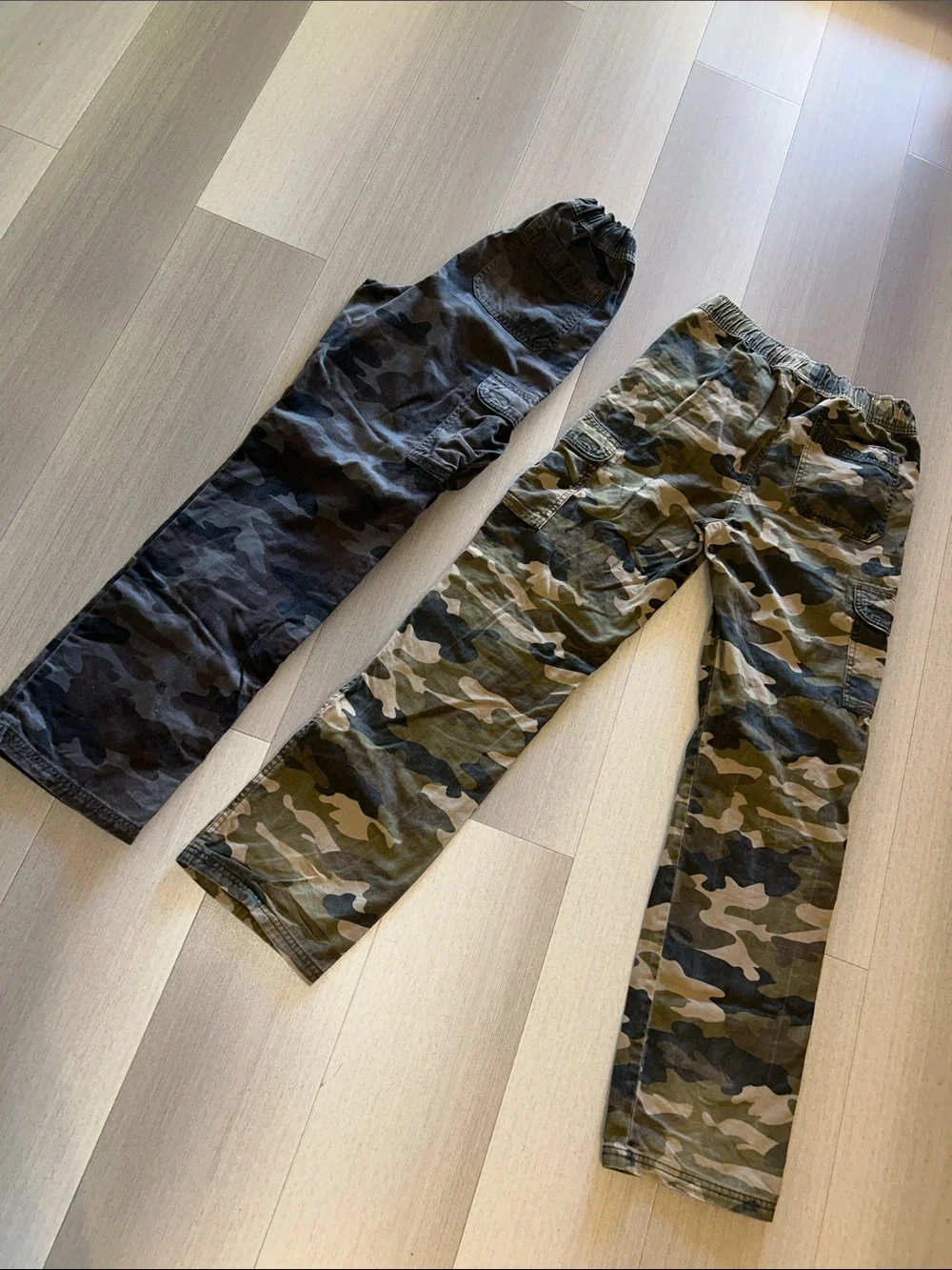 The Children's Place Boys' Camouflage Cargo Pants - Olive & Black Camo